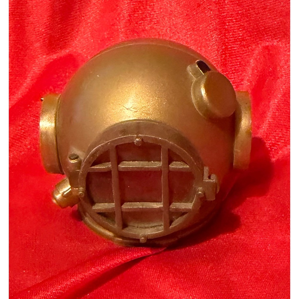 Vintage GI Joe 1960's Deep Sea Diver Helmet Figurine Bronze Nautical Maritime